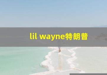 lil wayne特朗普